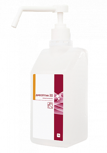 Кожный антисептик Диасептик-30 (1 л) с дозатором